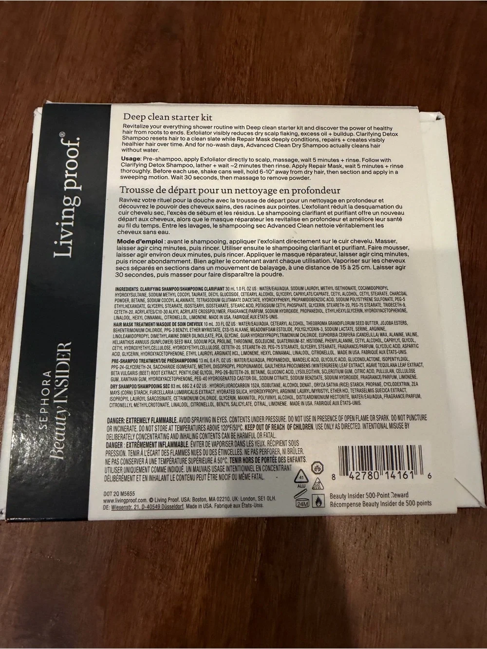 Living Proof Deep Clean Starter Kit – Black and White Box